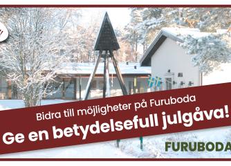 En vintrig bild från Furuboda i Yngsjö